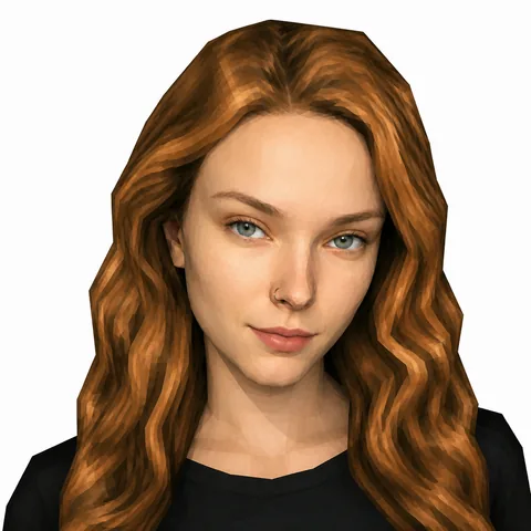 Julia — low-poly avatar