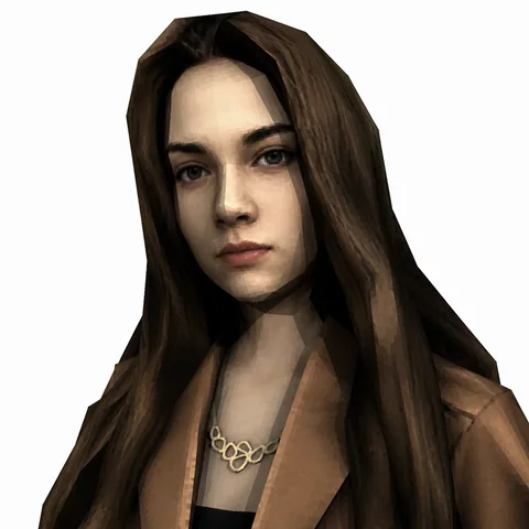 Marina — low-poly avatar